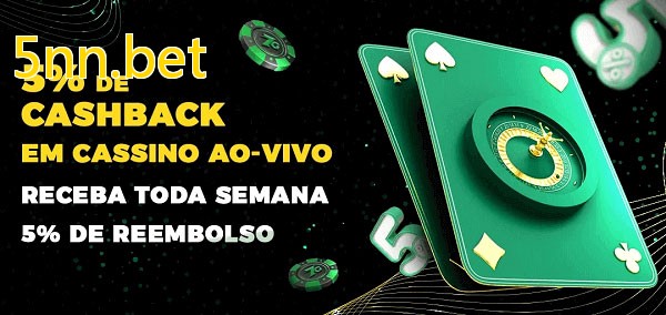 Promoções do cassino ao Vivo 5nn.bet
